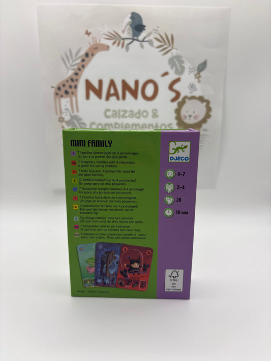 Juego Cartas Mini Family.