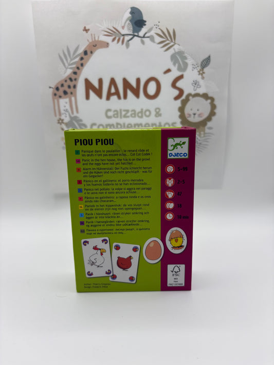 Juego Cartas Piou Piou.