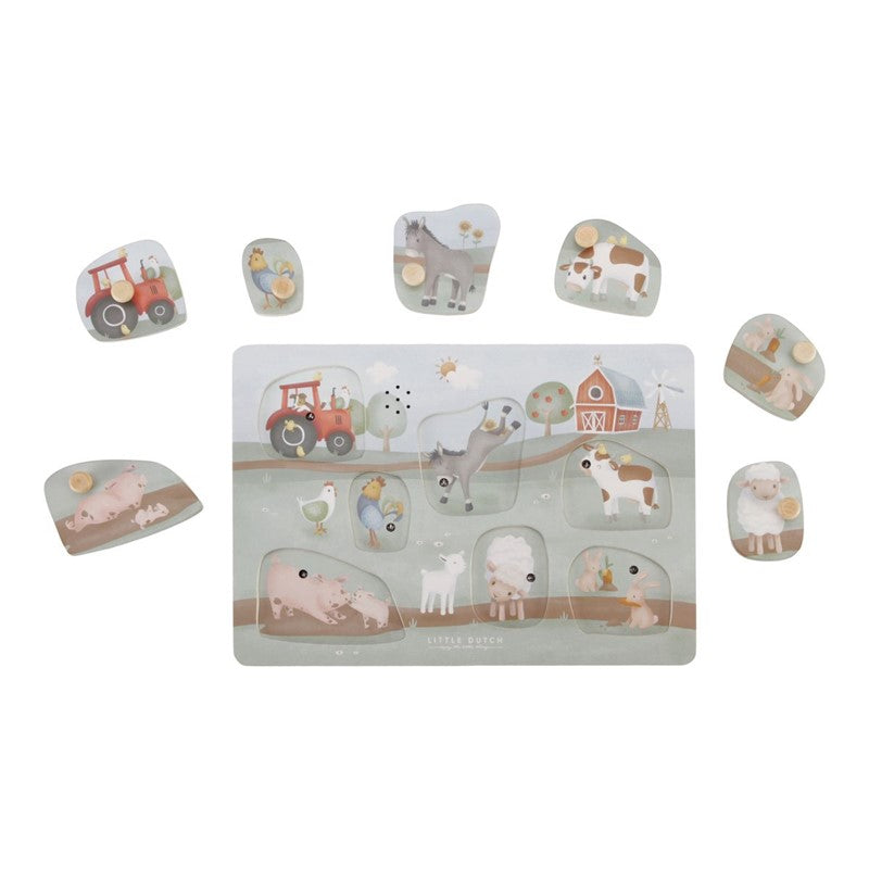 Puzzle sonido granja little dutch.