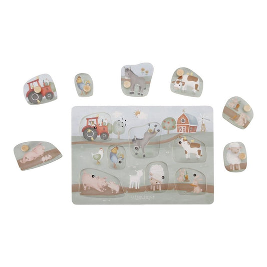 Puzzle sonido granja little dutch.