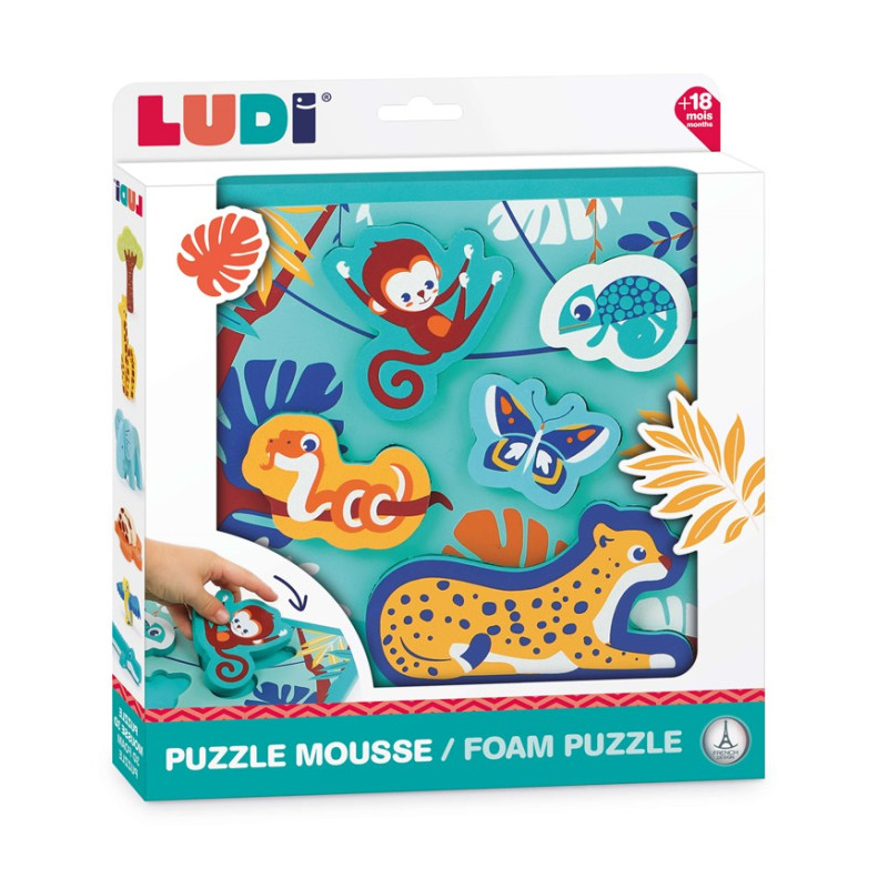 Puzzle espuma animales.
