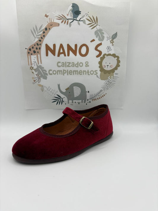 Mercedita terciopelo hebilla.