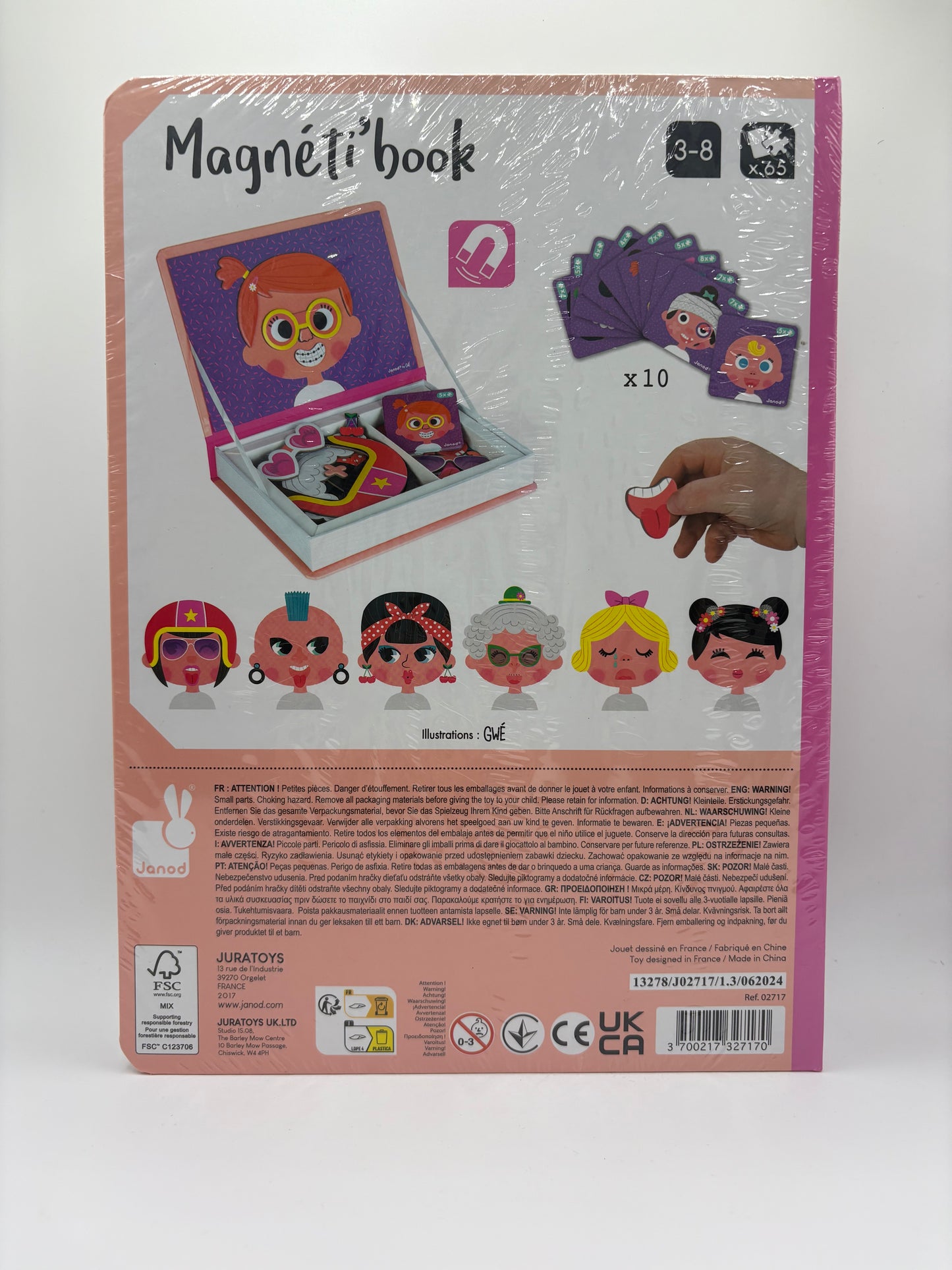 Puzzle Magnético Caras Locas.