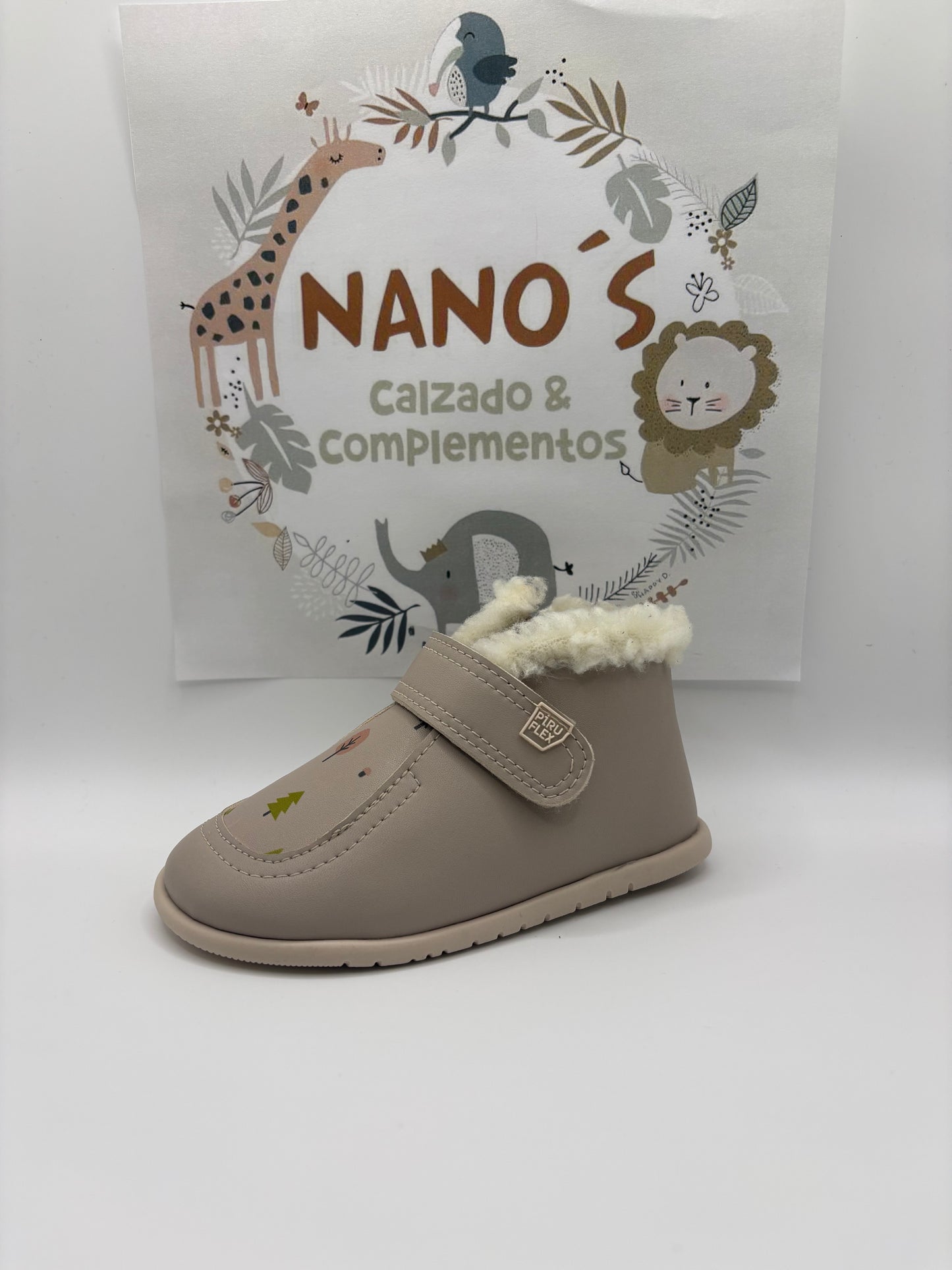 Bota micro marfil.