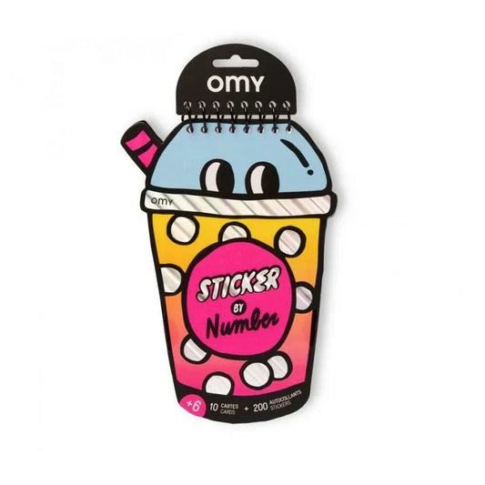 Pegatinas Números Bubble Tea.