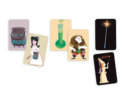 Juego de cartas Magic School.