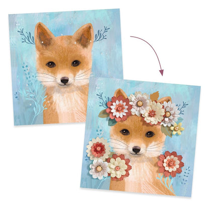 Kit creativo corona de flores.