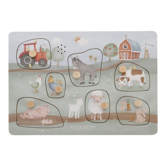 Puzzle sonido granja little dutch.