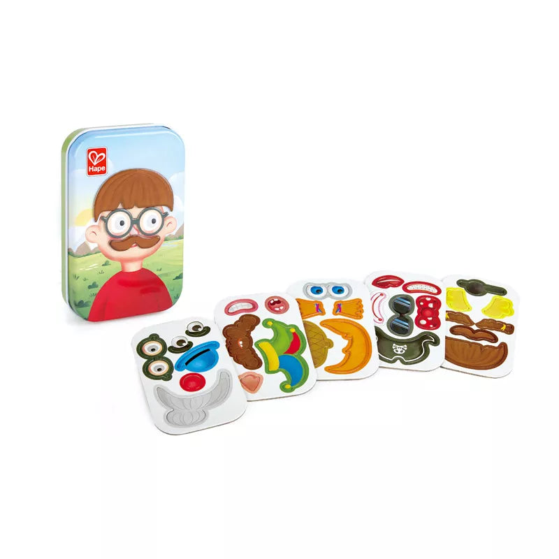 Juego de lata.Caras magnéticas.